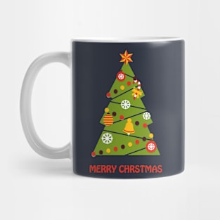 Christmas tree ornaments - Happy Christmas and a happy new year! - Available in stickers, clothing, etc Mug